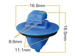 Клипса крепежная d-11.1мм KJ-2202S