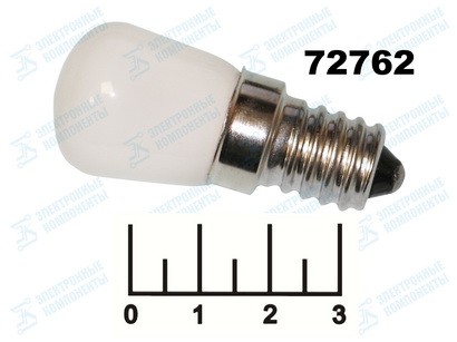 Лампа светодиодная 220V 3W E14 3000K белый теплый для холодильника