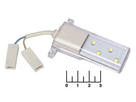 Лампа светодиодная 220V 4LED для холодильника на проводе 5см (1005521)
