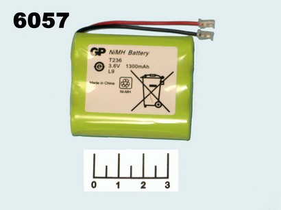 Аккумулятор для радиотелефона GP T236 3.6V 1.3A