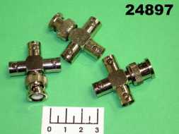 Переходник BNC штekер/BNC 3 гнезда