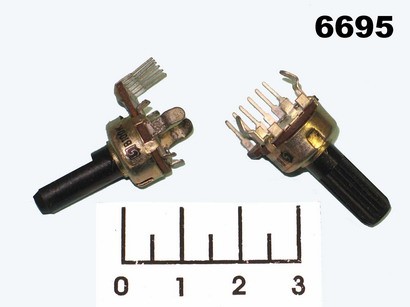 Резистор переменный 2*10 кОм A R1214G (+60)
