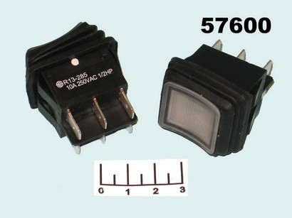 Выключатель 250/10 R13-285C8L2 LED красный/зеленый 6 контактов