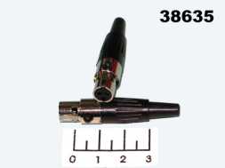 Разъем mini XLR гнездо на кабель (12-0138)