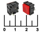 Кнопка тактовая 10*10*9 красная без фиксации 2 контакта (PB13-A-RN-S)