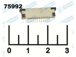 Разъем 12pin гнездо для шлейфа шаг 1мм