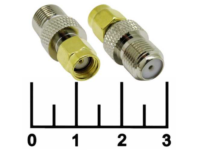 Переходник SMA штекер реверс/F гнездо (G13-03)