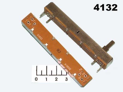 Резистор переменный 2*10 КОМ RA6044F-20-15C1-A10K (+22) ползунковый