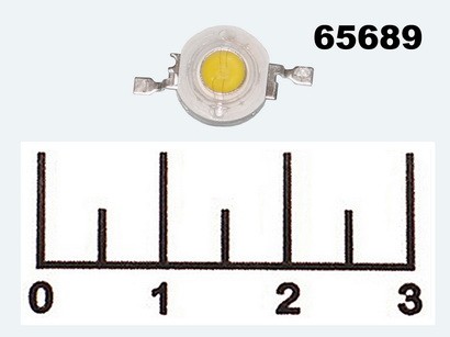 Светодиод LED 1W белый 3.4V 100-110lm 6000-6500K