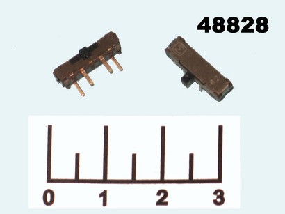 Микропереключатель движковый 3-х позиционный 4 контакта (IS-1346)