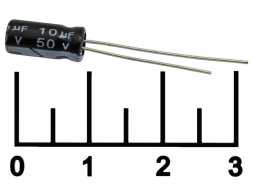 Конденсатор электролитический ECAP 10 мкФ 50В 10/50V 0511 105C (JWCO)