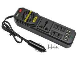 Инвертор 12/220V 200W + 4USB 5V 3.1A TS-CAU42