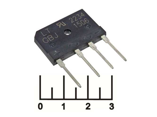 Диодный мост 15A/600V GBJ1506