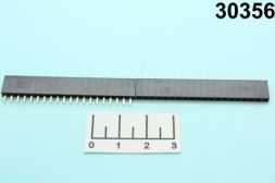 Разъем PBS-20 гнездо шаг 2.54мм черный