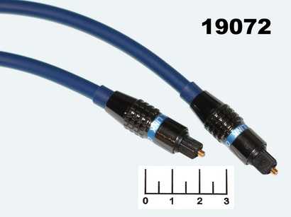 Шнур оптический Toslink-Toslink 1м gold металл (TJ1025)