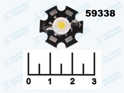Светодиод LED 3W белый 3.6V 200-220lm 6500-7000K