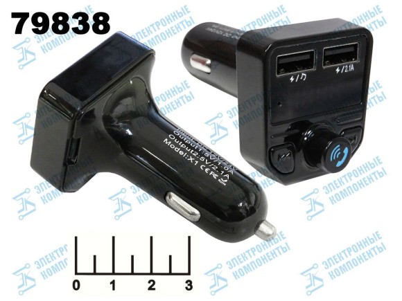 Модулятор MP3/FM/micro SD/2USB TDS Х1 + bluetooth (66001)