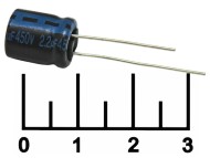 Конденсатор электролитический ECAP 2.2мкФ 450В 2.2/450V 1012 105C (TK)