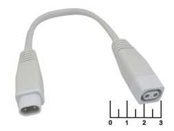 Переходник 2pin C1 гнездо/2pin C2 штекер для светильника 20см (CH104)