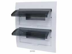 Бокс 24 модуля встраиваемый с крышкой Generica ЩРВ-П-24 (белый)