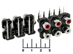 Разъем RCA 6 гнезд