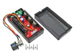 Радиоконструктор регулятор скорости двигателя 10-50V 40A управление на проводе с выкл.