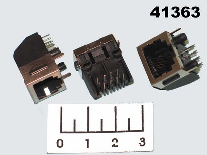 Разъем компьютерный гнездо 8P8C (RJ-45) на плату 8P8C-TJ3