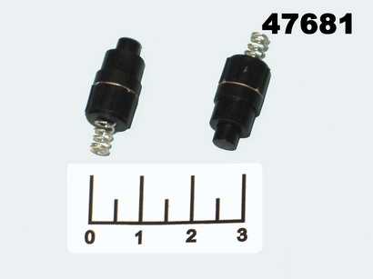 Кнопка для фонаря черная с фиксацией на пружине 1A 30V (PBS-090H35)