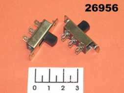 Переключатель движковый 2-х позиционный 6 контактов (KBB40-2P2W/KBB70-2P2W)