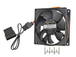 Вентилятор 12V 0.11A 80*80*25мм S8025H-3P4M