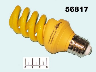 Лампа энергосберегающая 20W E27 витая Feron желтая (48*125) ELSM51B