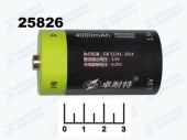 Аккумулятор D 1.5V 4A + micro USB Li-ion