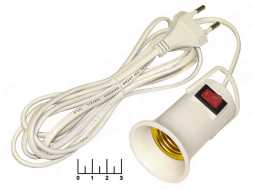 Светильник-переноска 220V E27 1м с выключателем