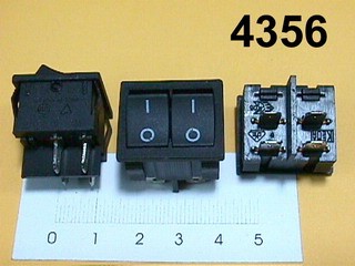 Выключатель 250/6 MRS-21C/JS-606P черный 4 контакта