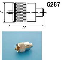 Разъем UHF штекер вкручиваемый (PL-259) RG-59 (506B) (Twist-On) (UHF-U59P)