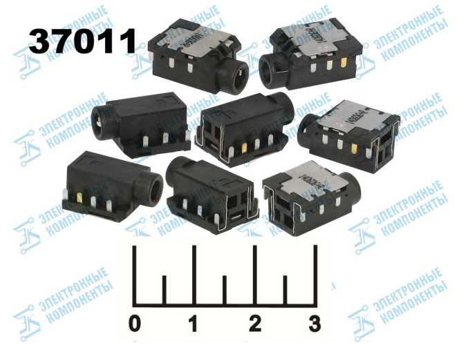 Разъем AUD 3.5 гнездо стерео на плату (140606+R)