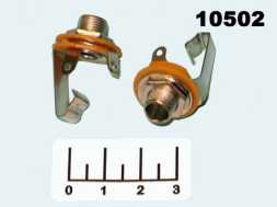 Разъем AUD 6.3 гнездо моно под гайку (7-0068/ST-318)