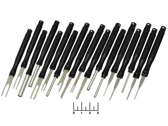 Набор инструмента для демонтажа клемм (18 штук)