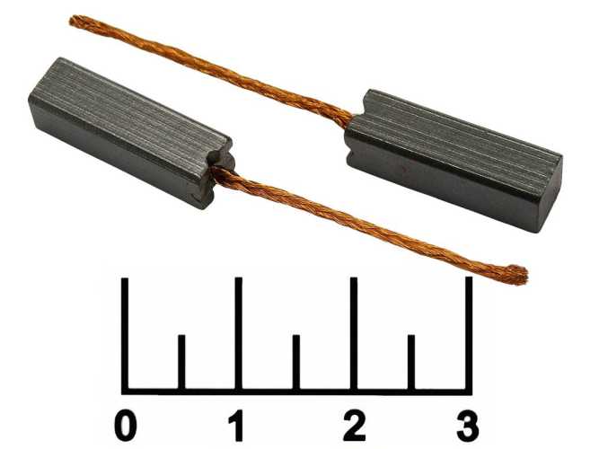 Щетка меднографитовая 6*6*19.8 TT53264 AMKSB0005(XK) (Щ06061900У) (2 штуки)