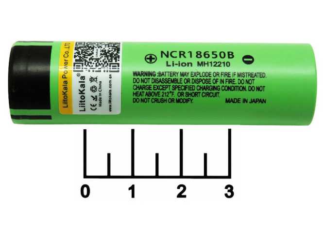 Аккумулятор 3.7V 3.2A 18650 NCR18650B плоский плюс