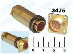 Разъем 10pin в комплекте на кабель PC10J (аналог РС10ТВ) круглый