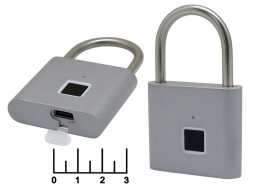 Замок навесной электронный с отпечатком пальца
