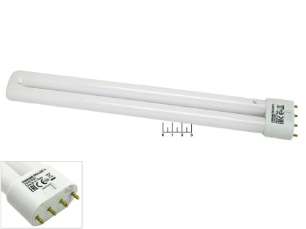 Лампа люминесцентная 24W 2G11 840 4000К белый Osram 4 контакта