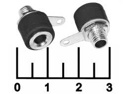 Клемма банан гнездо под гайку черная (10-0061)