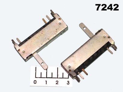Резистор переменный СП3-23 2*100 кОм (В) (+25) (ползунковый)