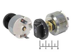 Выключатель поворотный 12V 20A 4 положения (11-016)