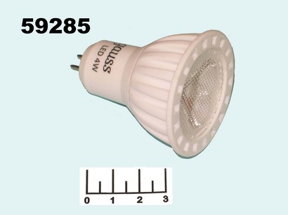 Лампа светодиодная 220V 4W MR16 GU5.3 4100K белый 3LED Gauss