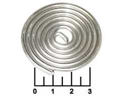 Припой ПОС-61 3мм 1м без канифоли спираль 191005