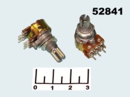 Резистор переменный 2*20 кОм RK-1233G1-B (+44) (S0241)