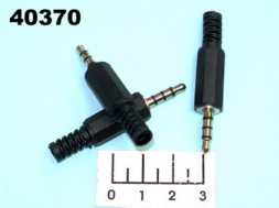 Разъем AUD 3.5 4 контакта штекер (1-070)